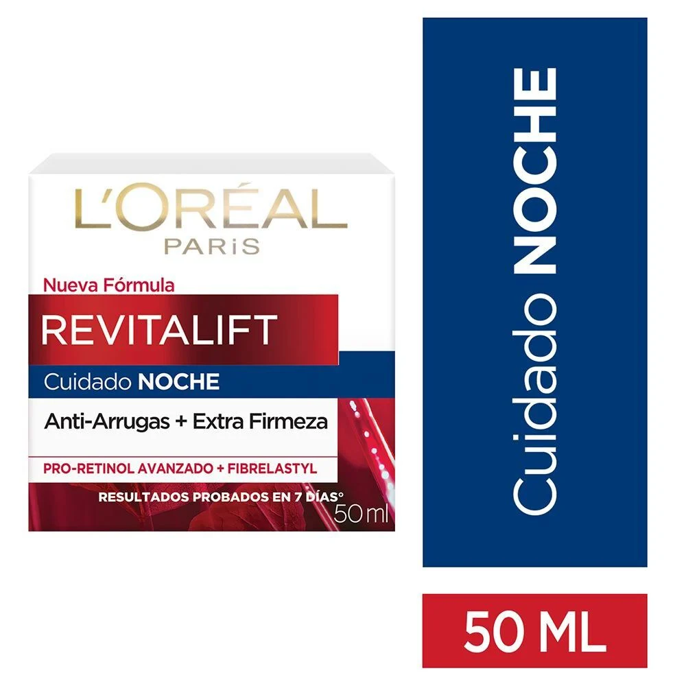 L'Oréal Paris Revitalift Crema de Noche Anti-Arrugas + Firmeza 50 ml
