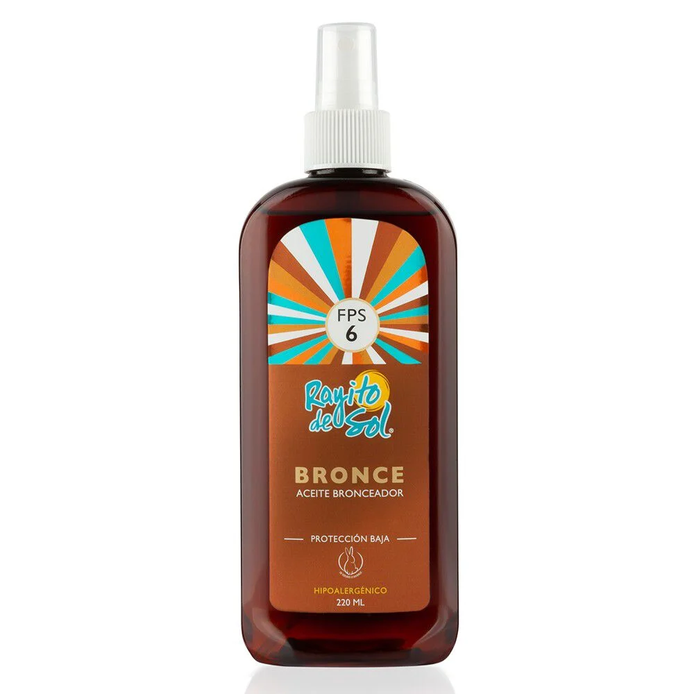 Rayito del Sol Aceite Bronceador Bronce FPS 6 220 ml