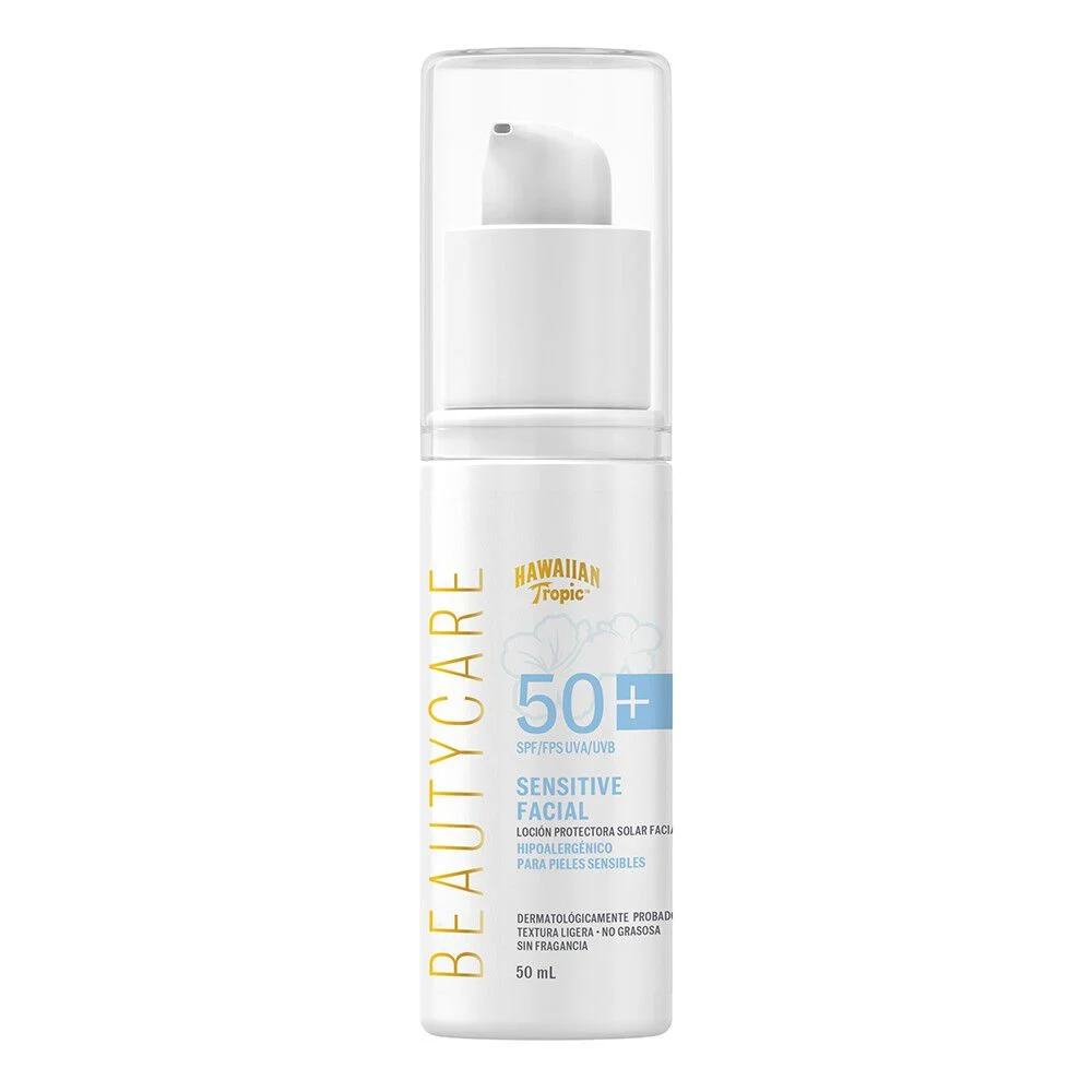 Hawaiian Tropic Beauty Care Sensitive Facial SPF 50+ 50 ml
