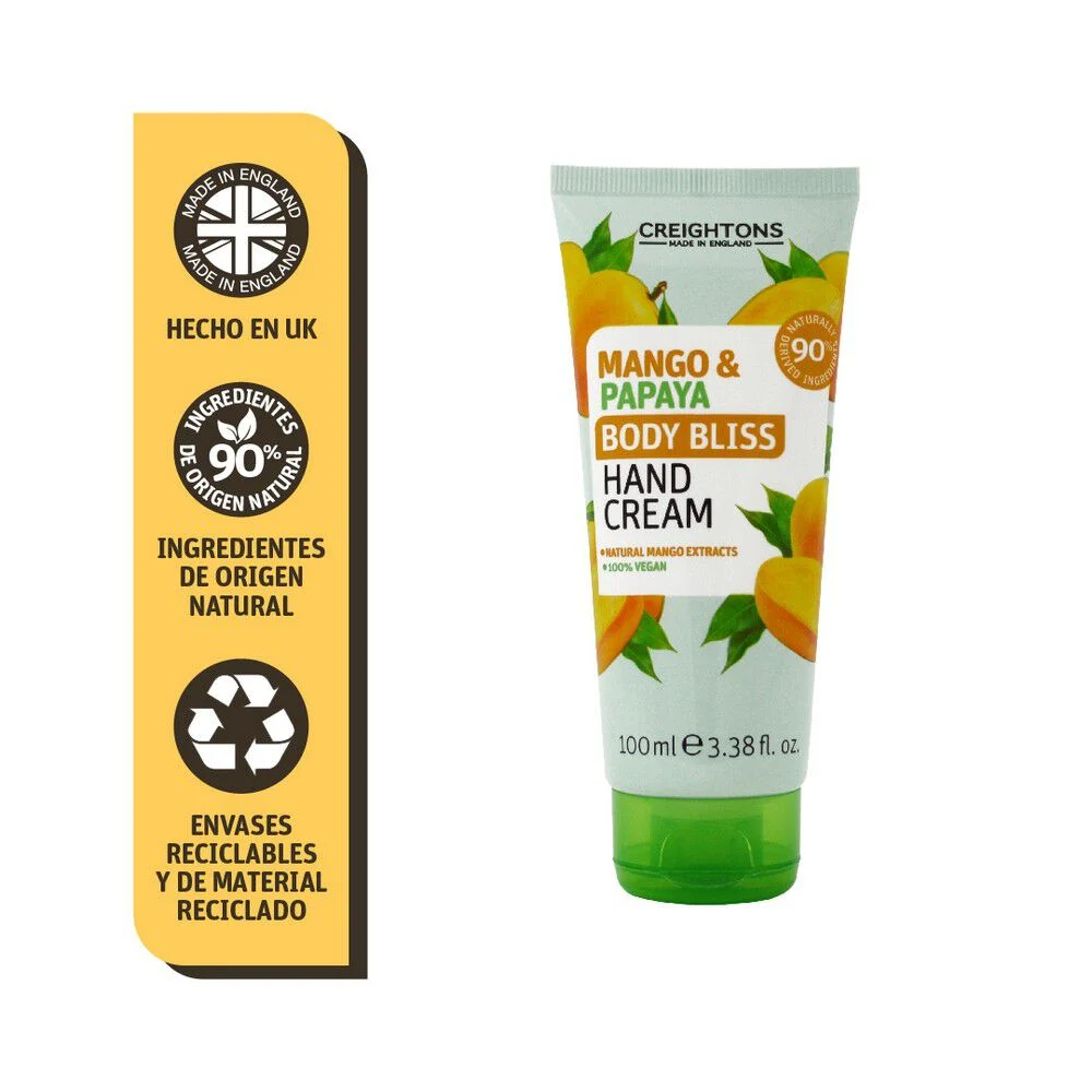Creightons Body Bliss Crema de Manos Mango Papaya 100 mL