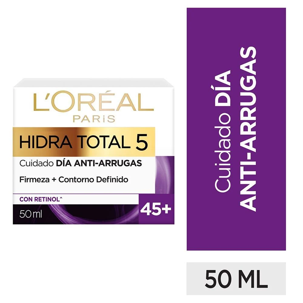 L'Oréal Paris Hidra-Total 5 Crema de Día Anti-Arrugas +45 50 ml