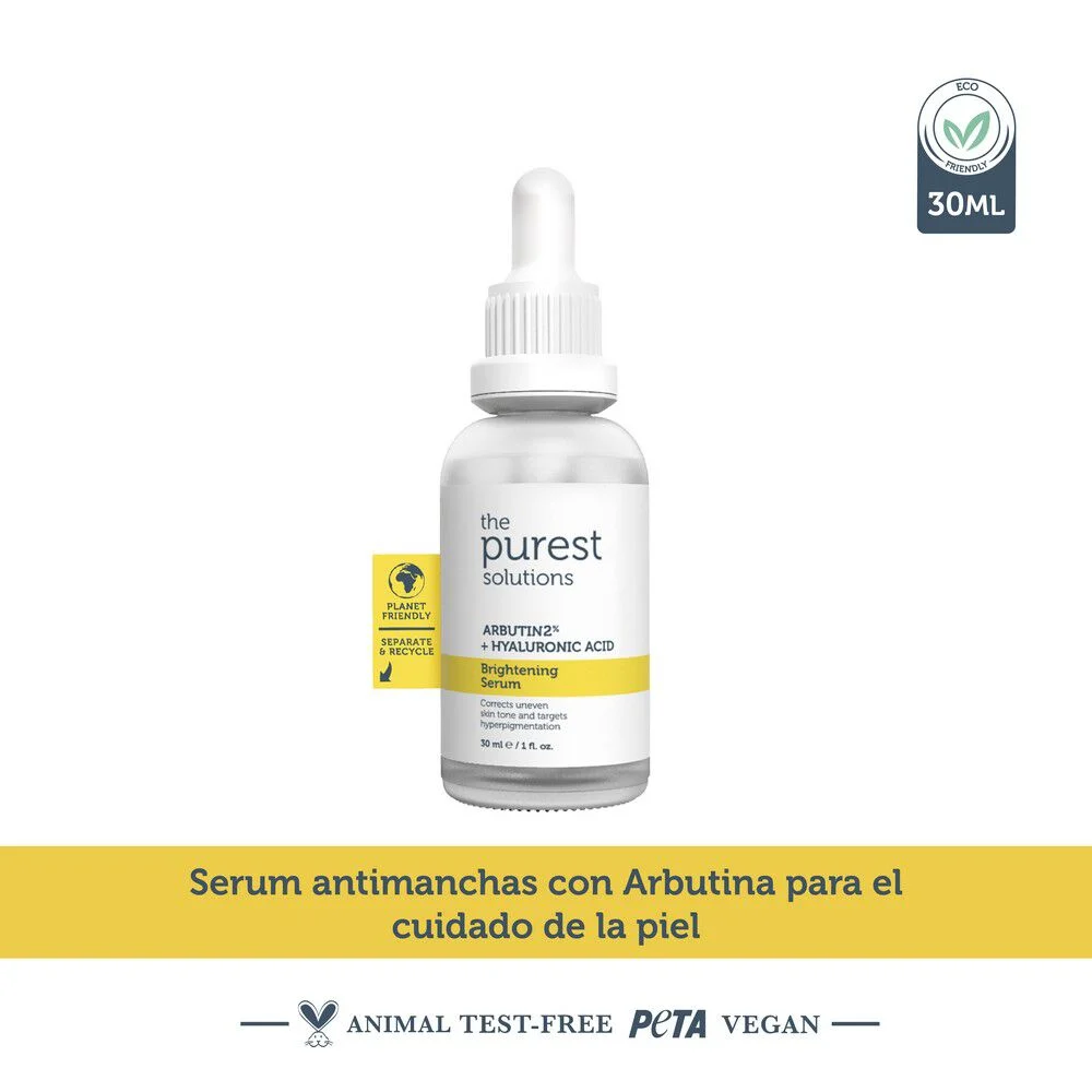 The Purest Solutions Arbutin 2% + Ácido Hialurónico Serum 30 ml