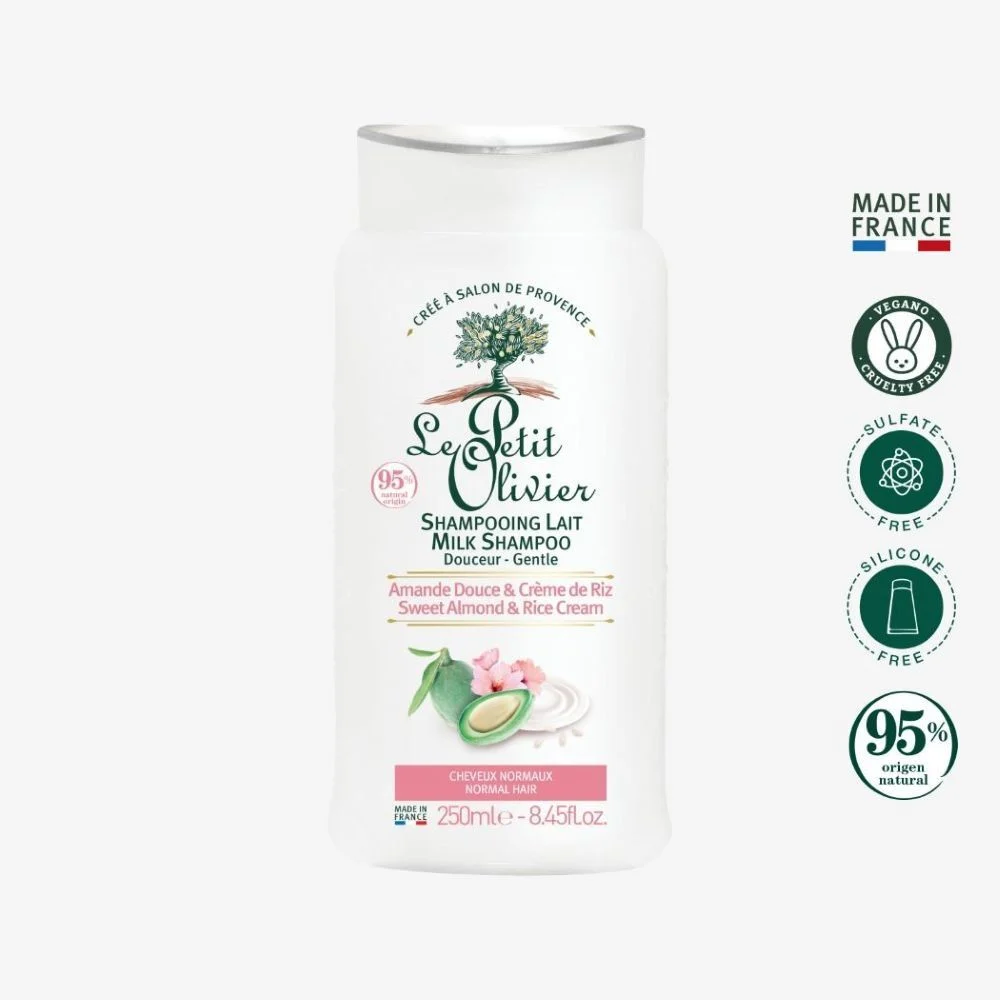 Le Petit Olivier Shampooing Lait Almendra y Arroz 250 ml