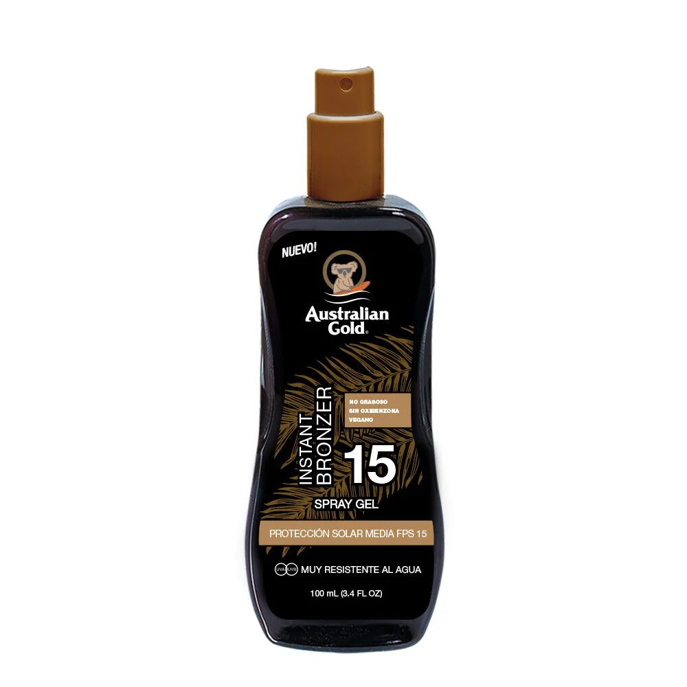 Australian Gold Instant Bronzer Spray Gel FPS 15 100 ml