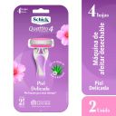 Schick Quattro for Women Piel Delicada 2 Unidades