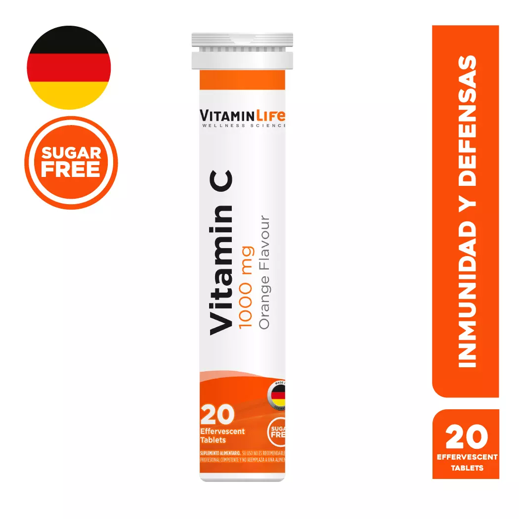 VitaminLife Vitamina C 1000 mg x 20 Comprimidos Efervescentes
