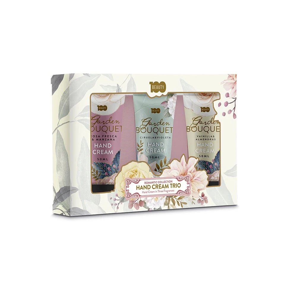 100 Beauty Romantic Collection 3 Cremas de Manos 50 mL