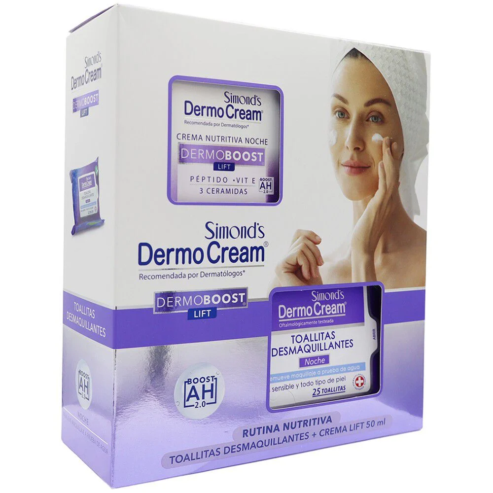 Simond's DermoBoost Lift Crema Nutritiva 50g + Toallitas 25u