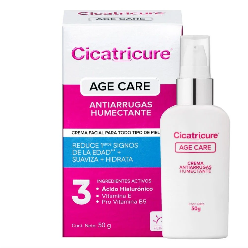 Cicatricure Age Care Antiarrugas Humectante 50 g - Ácido Hialurónico