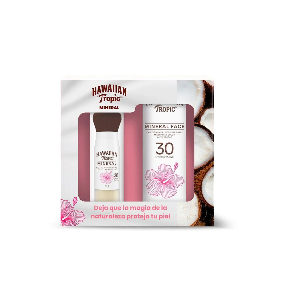 Pack Hawaiian Tropic Mineral Face FPS30 50ml + Brush FPS30 4.25g