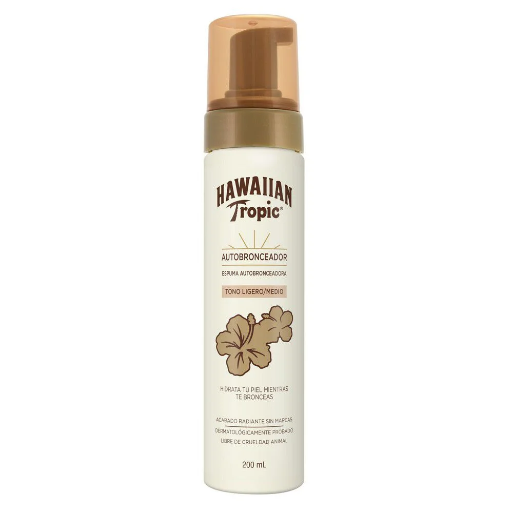 Hawaiian Tropic Autobronceador Espuma Sunless Light Medium 200 ml
