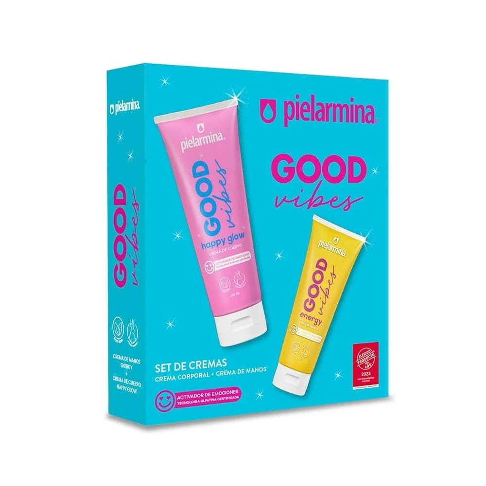 Pielarmina Good Vibes Set Crema Cuerpo y Manos Energy + Happy Glow
