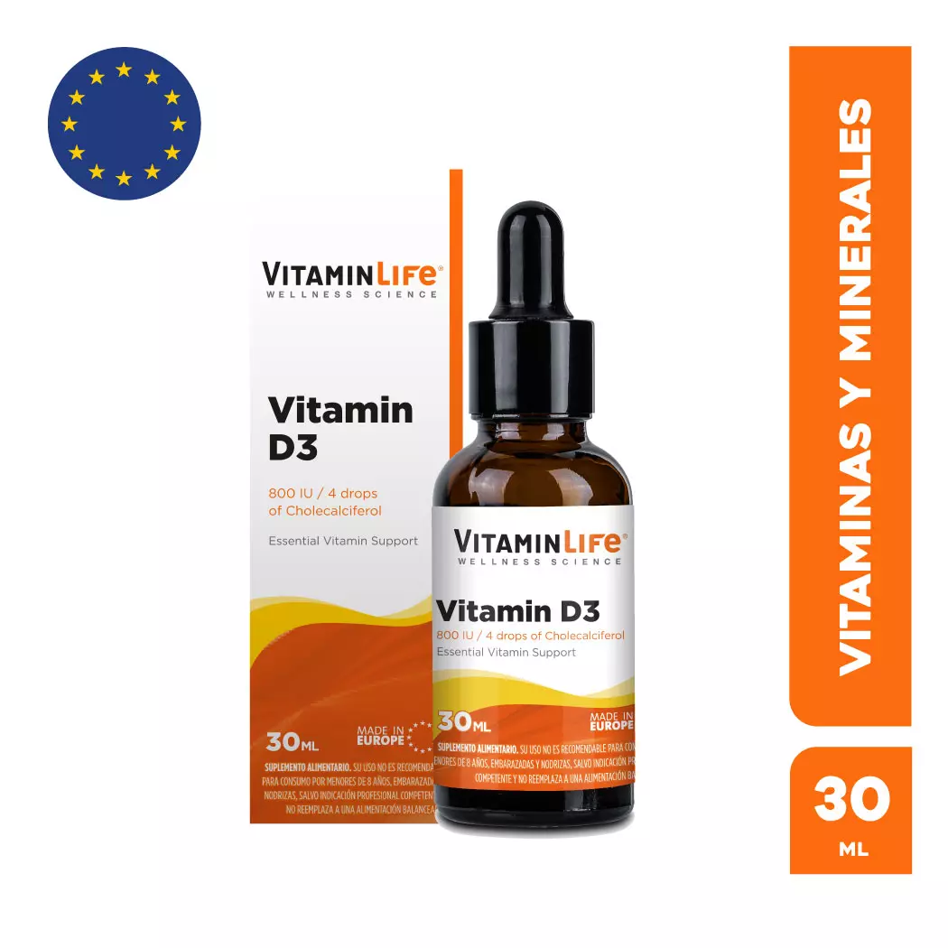 VitaminLife Vitamin D3 800 IU Gotas 30 ml