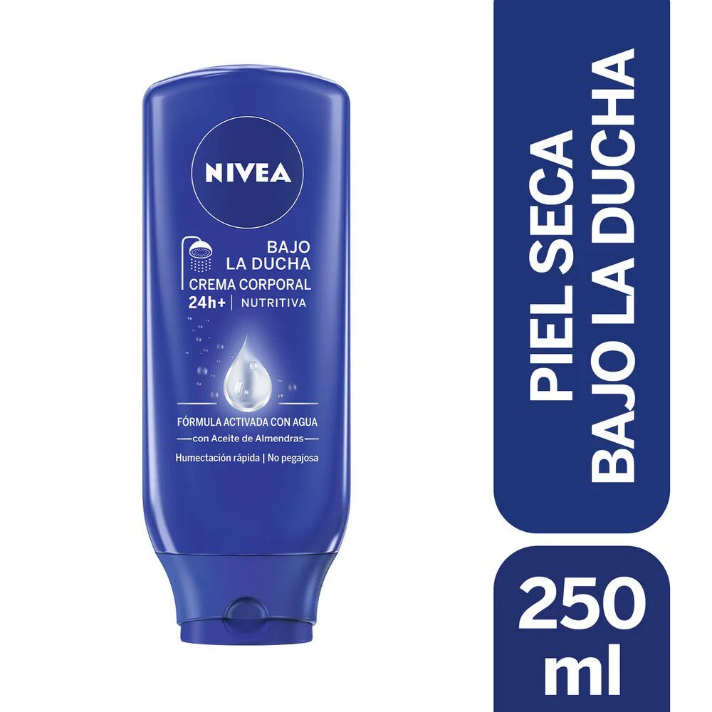 Nivea Bajo la Ducha Crema Corporal Nutritiva Piel Seca 250 ml