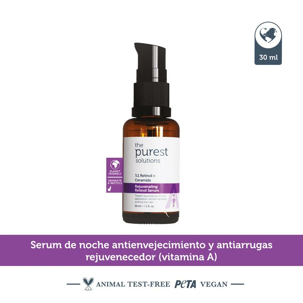 The Purest Solutions Serum Antiedad Retinol 1% + Ceramida 30 ml