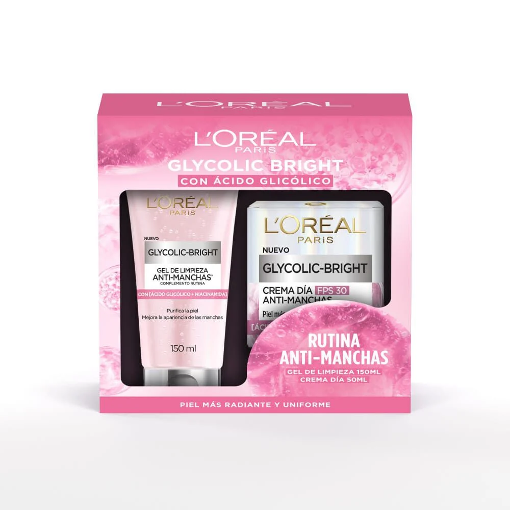 L'Oréal Paris Glycolic Bright Rutina Anti-Manchas 150 ml + 50 ml