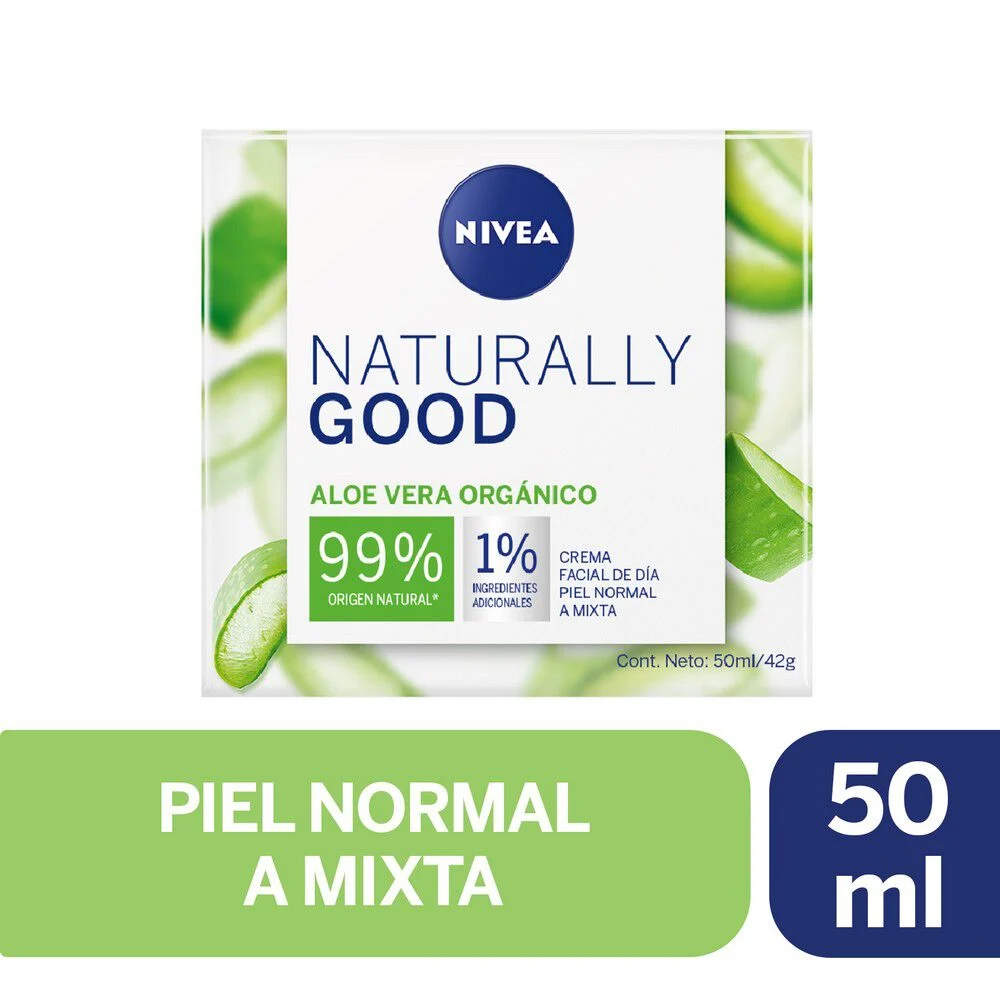 NIVEA Naturally Good Crema Facial Aloe Vera 50 mL