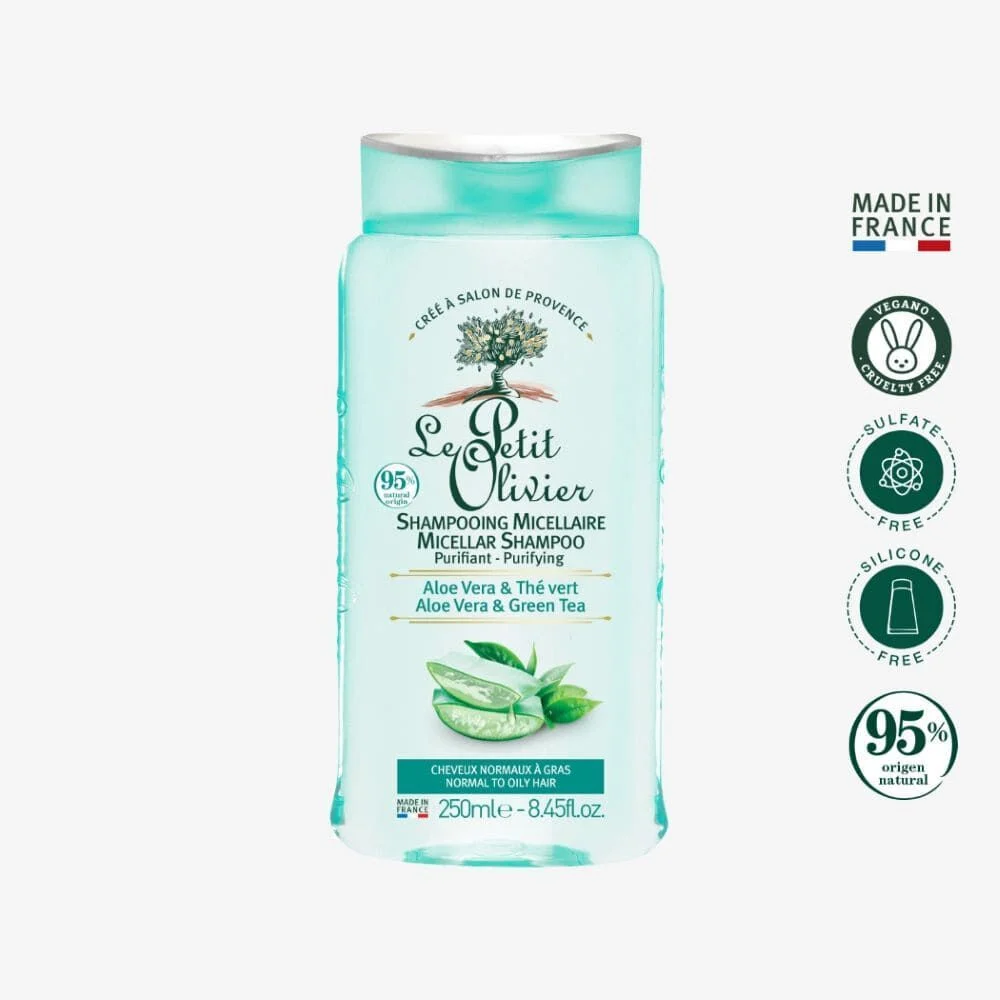 Le Petit Olivier Shampoo Micelar Aloe Vera & Té Verde 250 ml