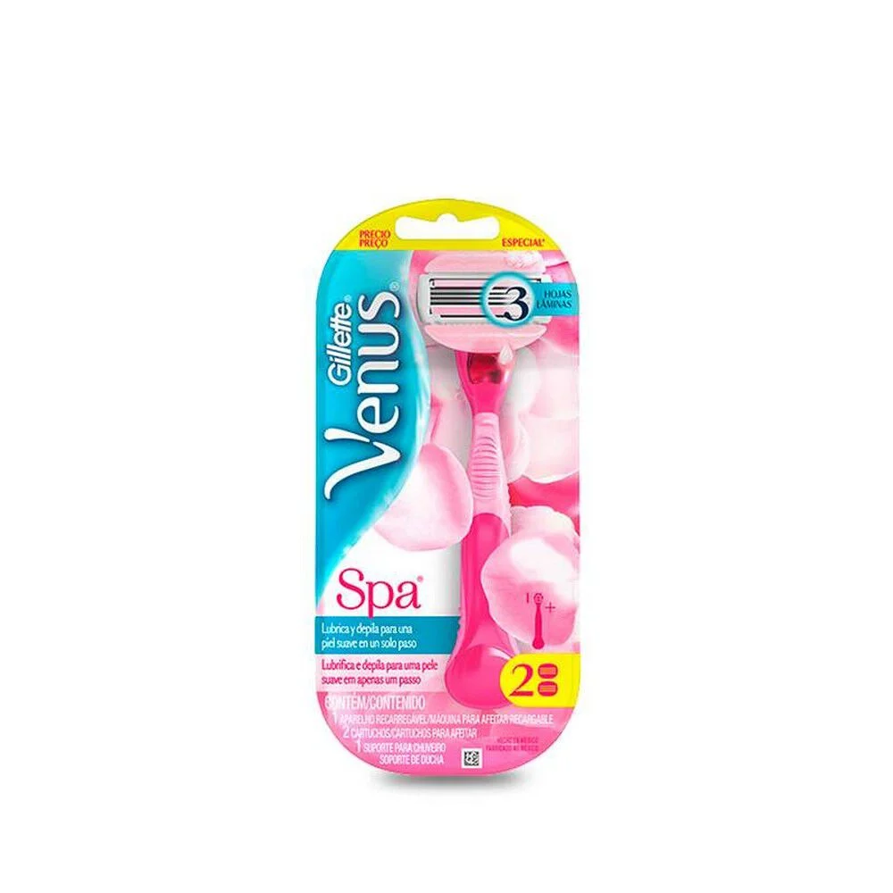Gillette Venus Spa Máquina Recargable + 2 Cartuchos
