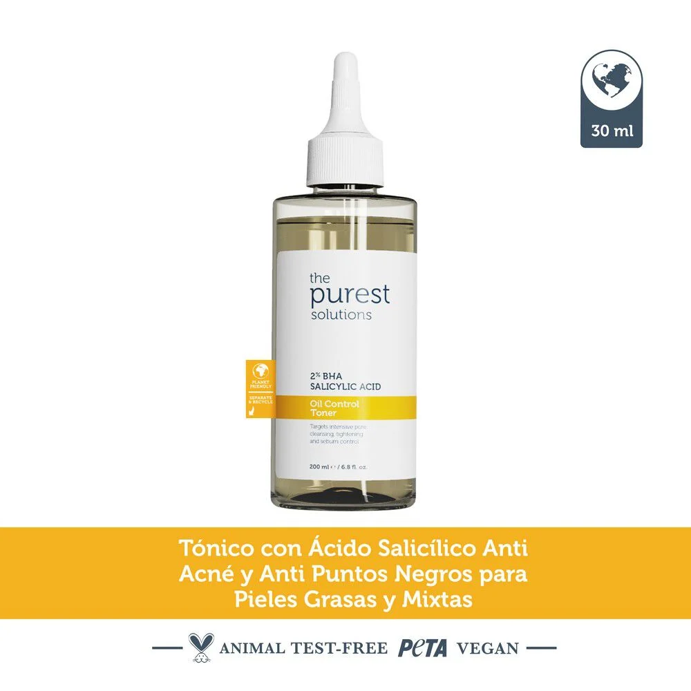The Purest Solutions 2% BHA Ácido Salicílico Tónico 200 ml