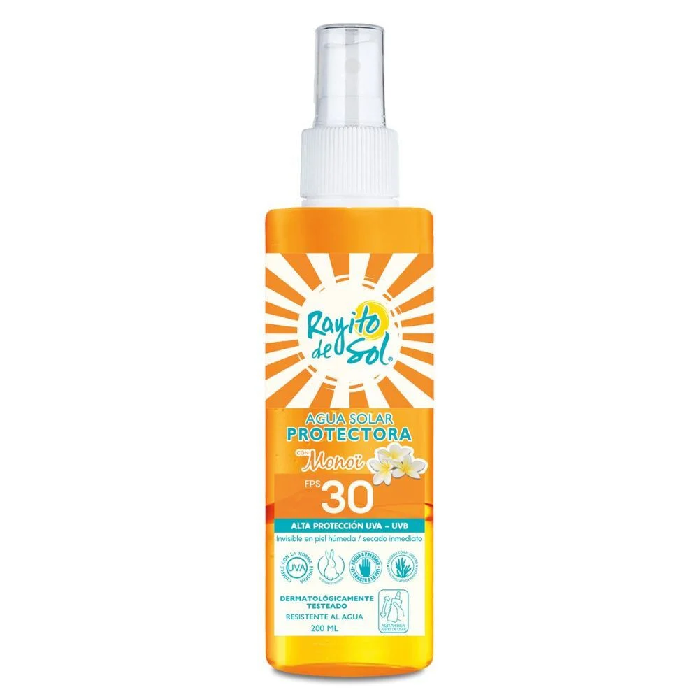 Rayito de Sol Agua Solar Protectora Monoi FPS 30 200 ml