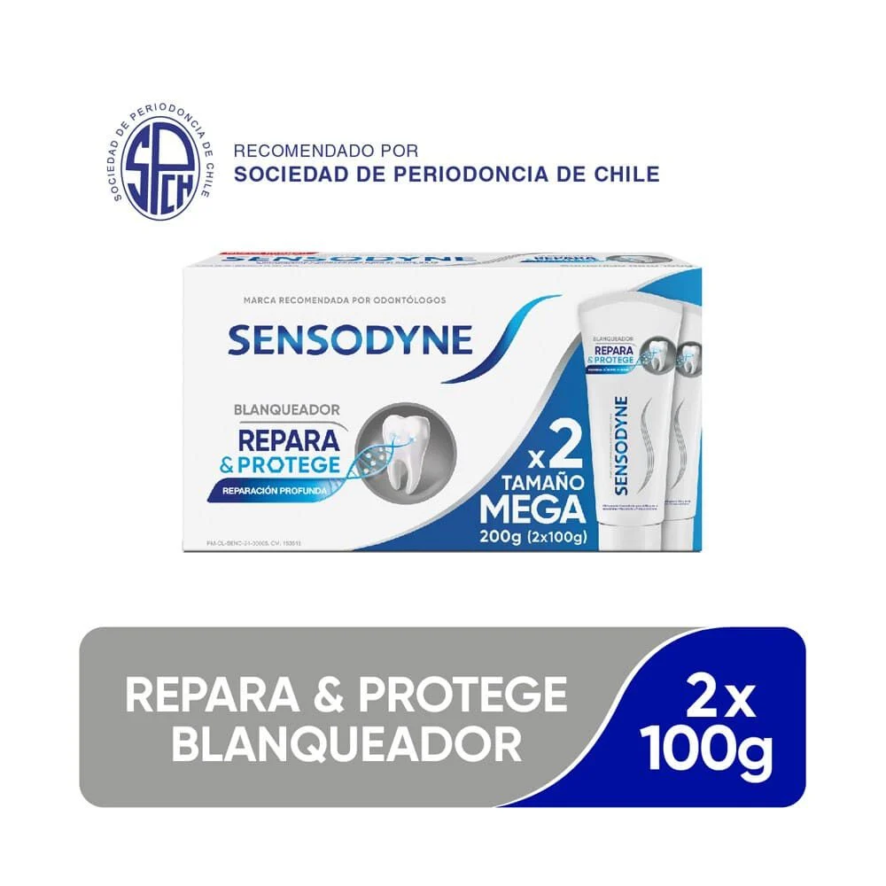 Sensodyne Repara & Protege Blanqueador 2x100g