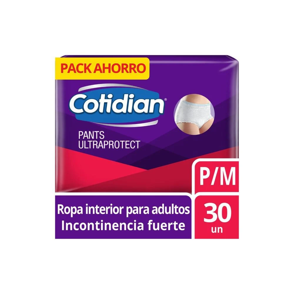 Cotidian Pants Ultraprotect Talla P/M 30 Unidades