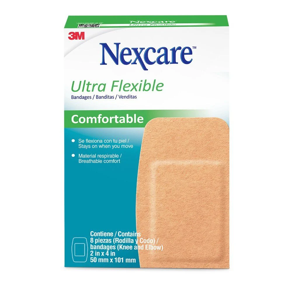 Nexcare Ultra Flexible Codo Rodilla 8 Unidades - Parches 3M