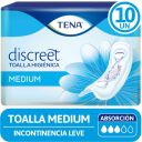 TENA Discreet Toalla Higiénica Medium 10 Unidades