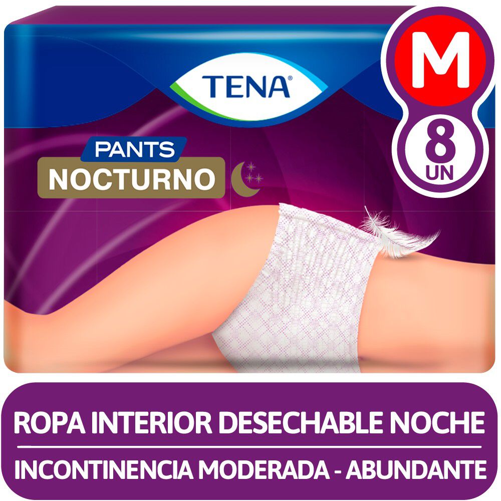 Tena Pants Nocturno Talla M x 8 Unidades - Ropa Interior Desechable
