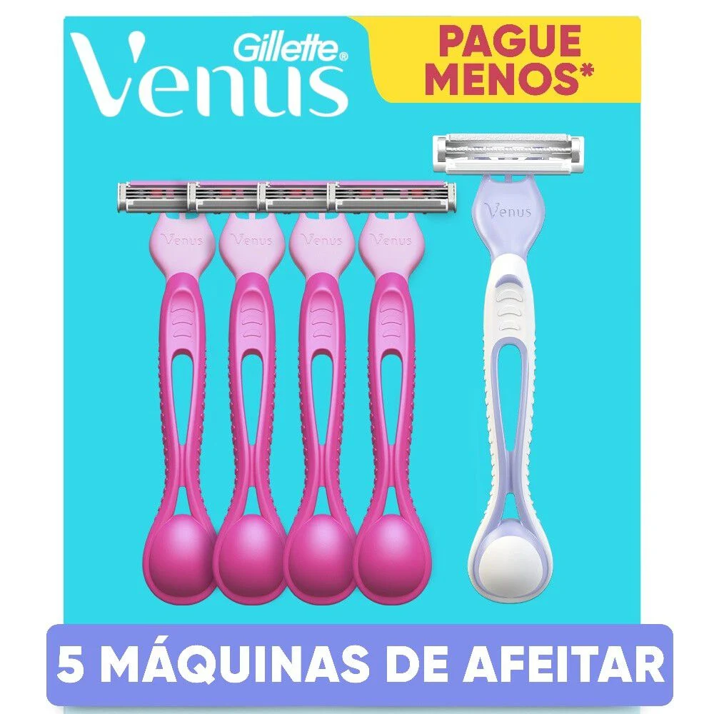 Pack Gillette Venus Suave 4 un + Venus Íntima 1 un