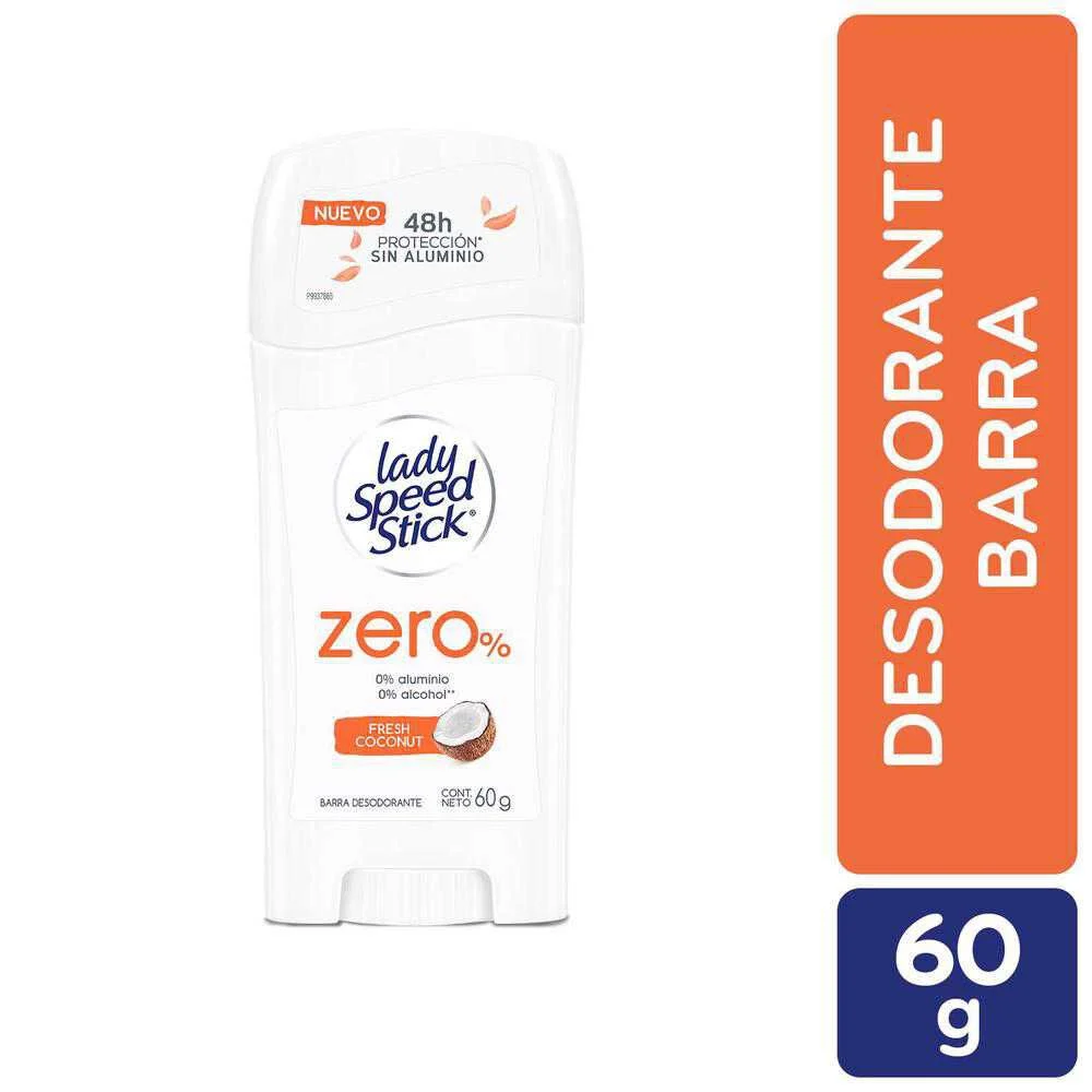 Lady Speed Stick Zero% Fresh Coconut Barra 60 g