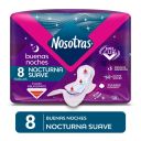 Nosotras Buenas Noches Nocturna Suave 8 Unidades