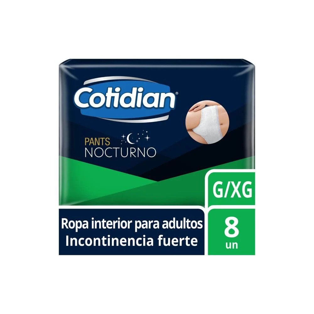 Cotidian Pants Nocturno G/XG 8 Unidades - Incontinencia Fuerte