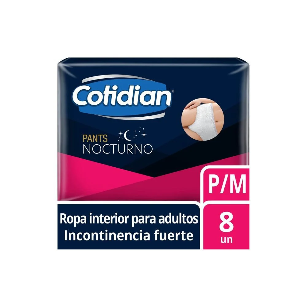Cotidian Pants Nocturno P/M 8 Unidades