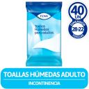 Tena Toallas Húmedas para Adultos 40 Unidades - Avena y Vitamina E