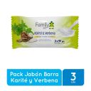Family Set Jabón Barra Karité y Verbena 270 g