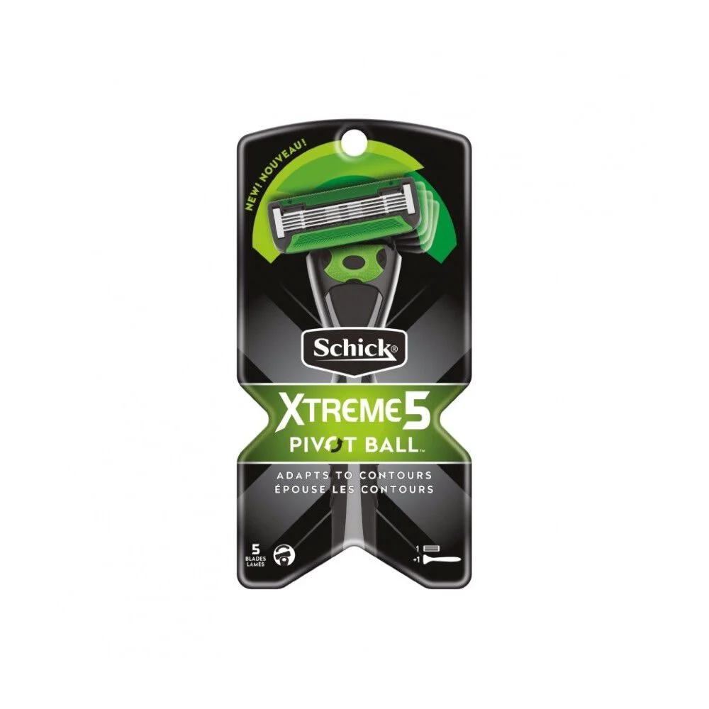 Schick Xtreme 5 Pivot Ball Máquina y 2 Repuestos