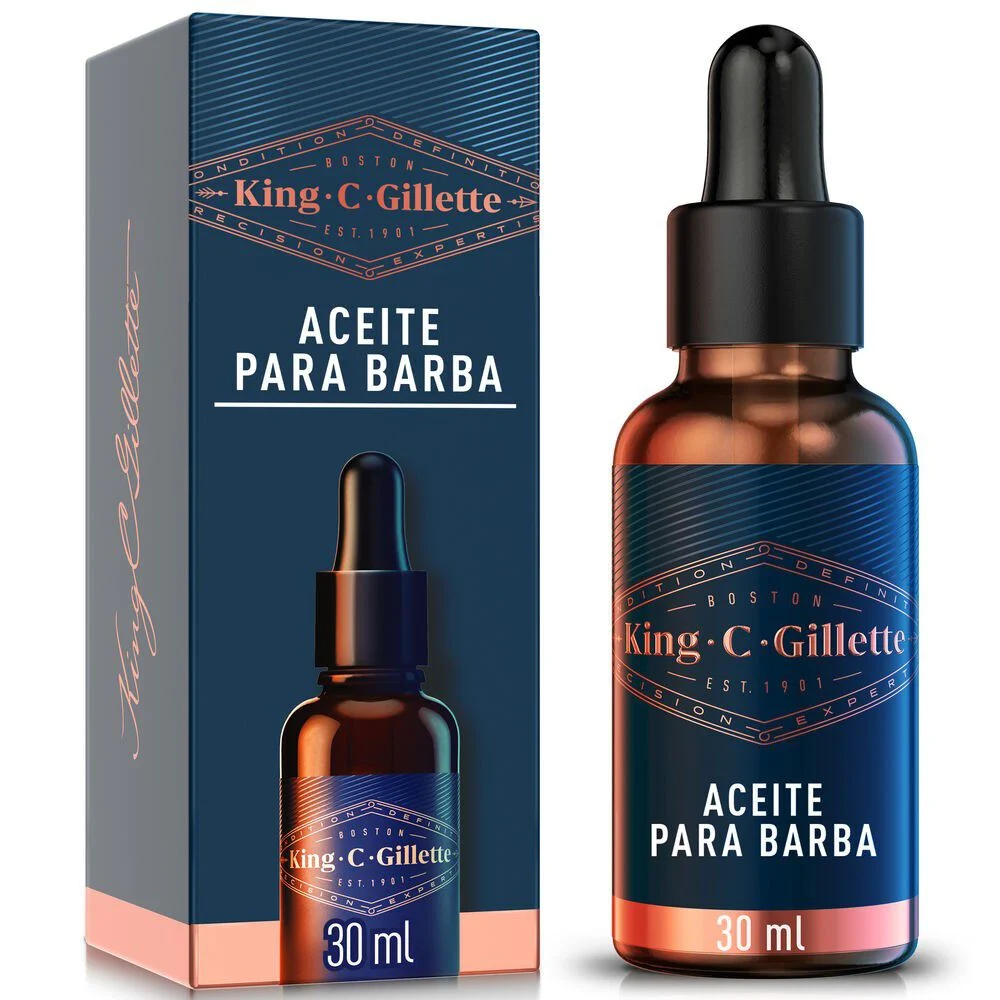 King C Gillette Aceite para Barba con Argán 30 ml