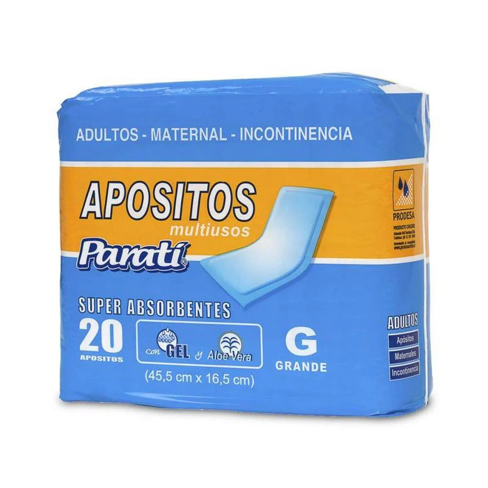 Parati Apósitos Multiusos Super Absorbentes Grande X20