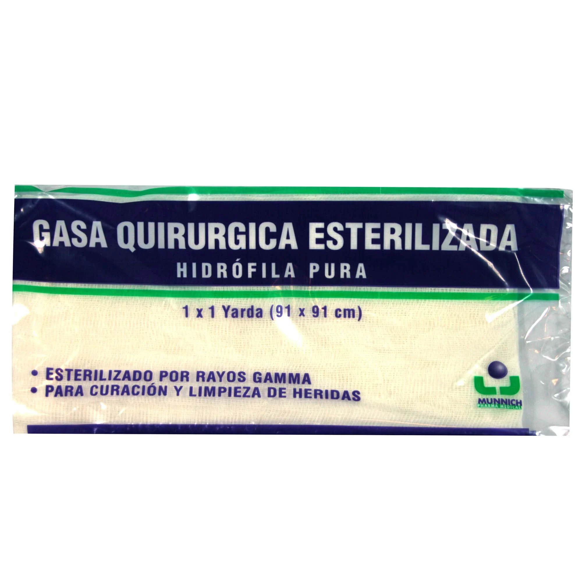 Munnich Gasa Quirúrgica Esterilizada 91 x 91 cm