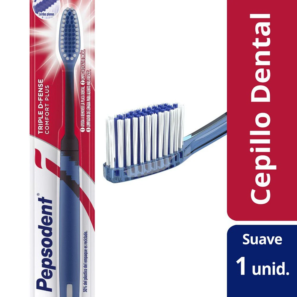 Pepsodent Triple D-Fense Comfort Plus Suave 1 Unidad