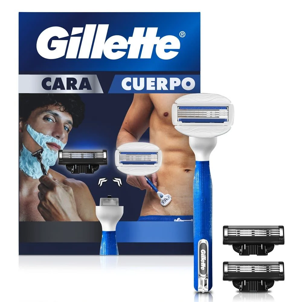 Gillette Mach3 Kit Máquina + 2 Repuestos Carbono