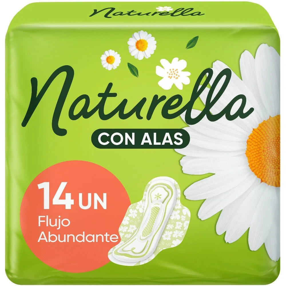 Naturella Toalla Higiénica Día Normal Manzanilla 14 Unidades