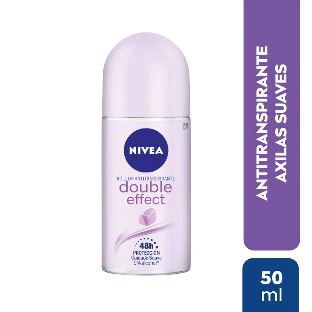 Nivea Roll On Double Effect 50 ml - Desodorante Antitranspirante