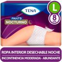Pants Nocturno Ropa Interior Desechable 8 Pants Talla G