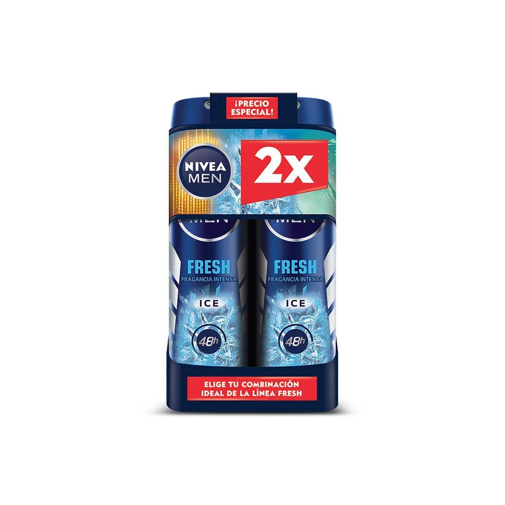 Nivea Men Fresh Ice Spray 300 ml Pack 2x150 ml