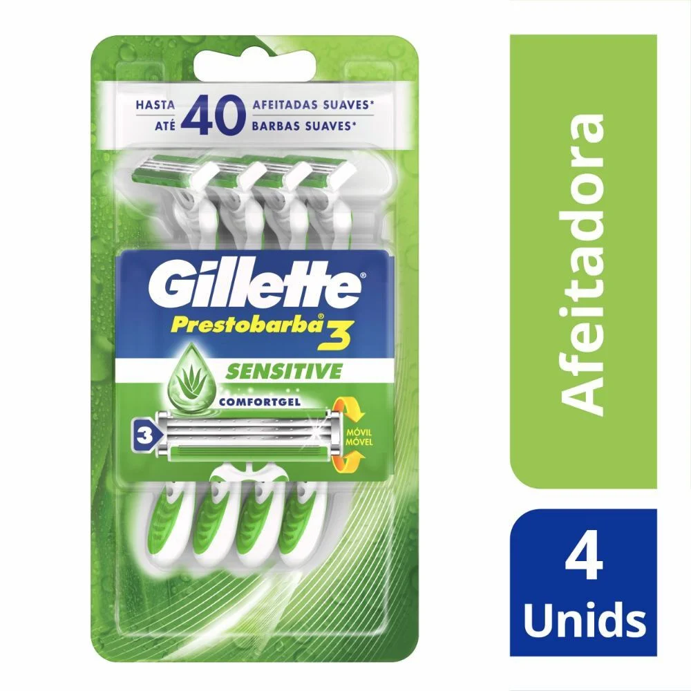Gillette Prestobarba 3 Sensitive 4 Unidades