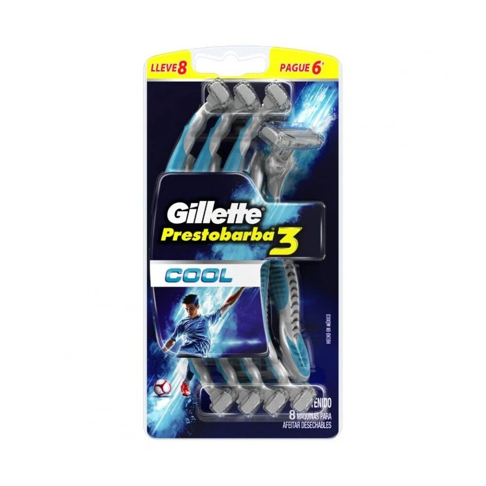 Gillette Prestobarba 3 Cool 8 Unidades