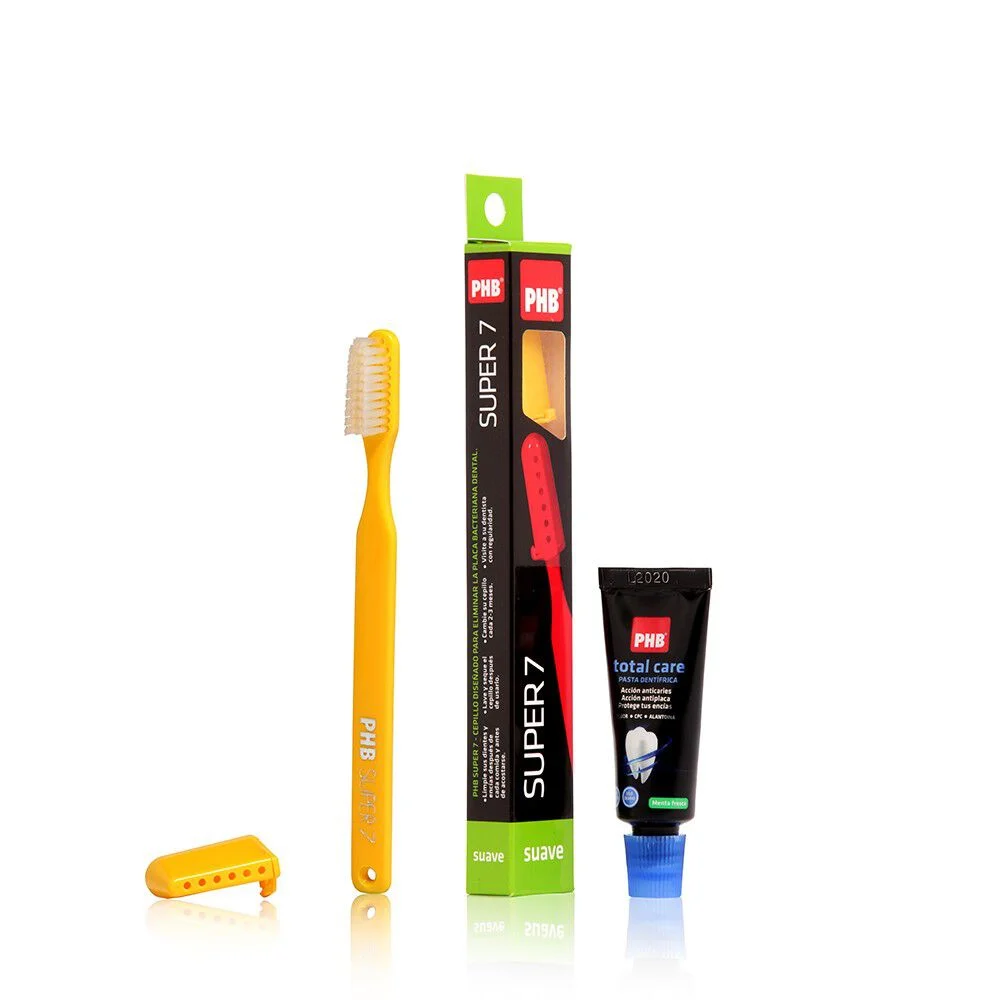 PHB Pack Cepillo Dental Super 7 + Mini Pasta 15 mL